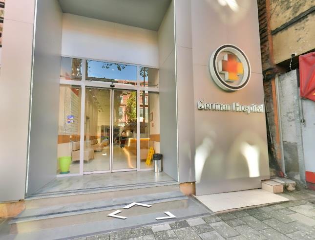 German Hospital Tirana Outside Entrance 2